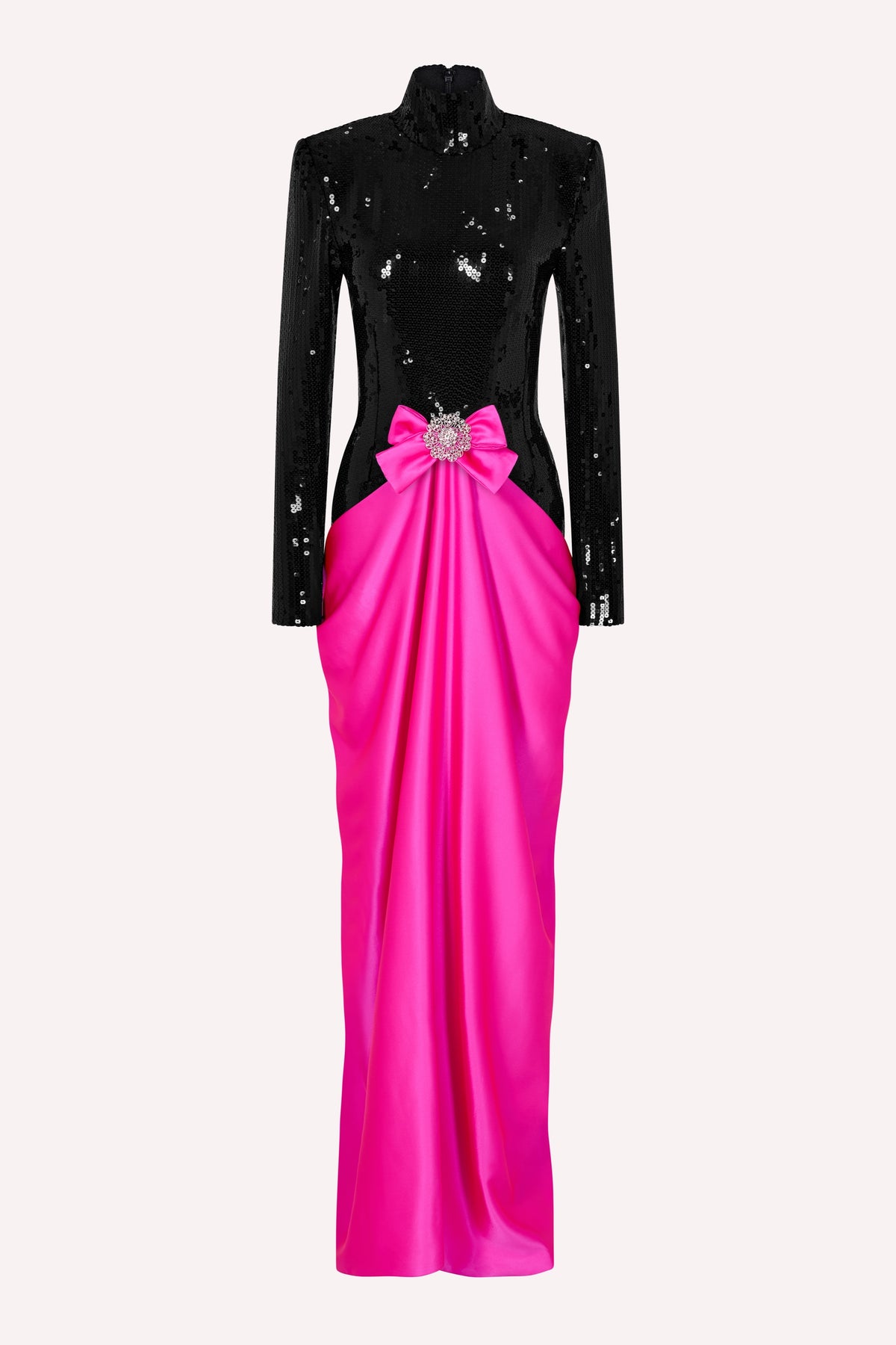 AW26 Look 39 - Runway Sequin Drape Dress