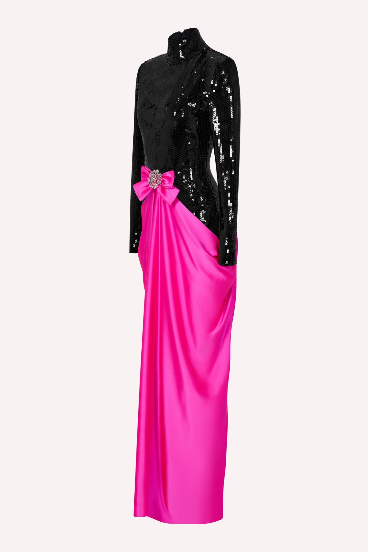 AW26 Look 39 - Runway Sequin Drape Dress