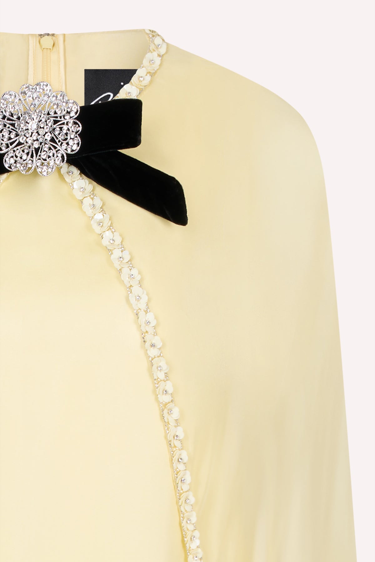 Yellow Chiffon Cape Dress