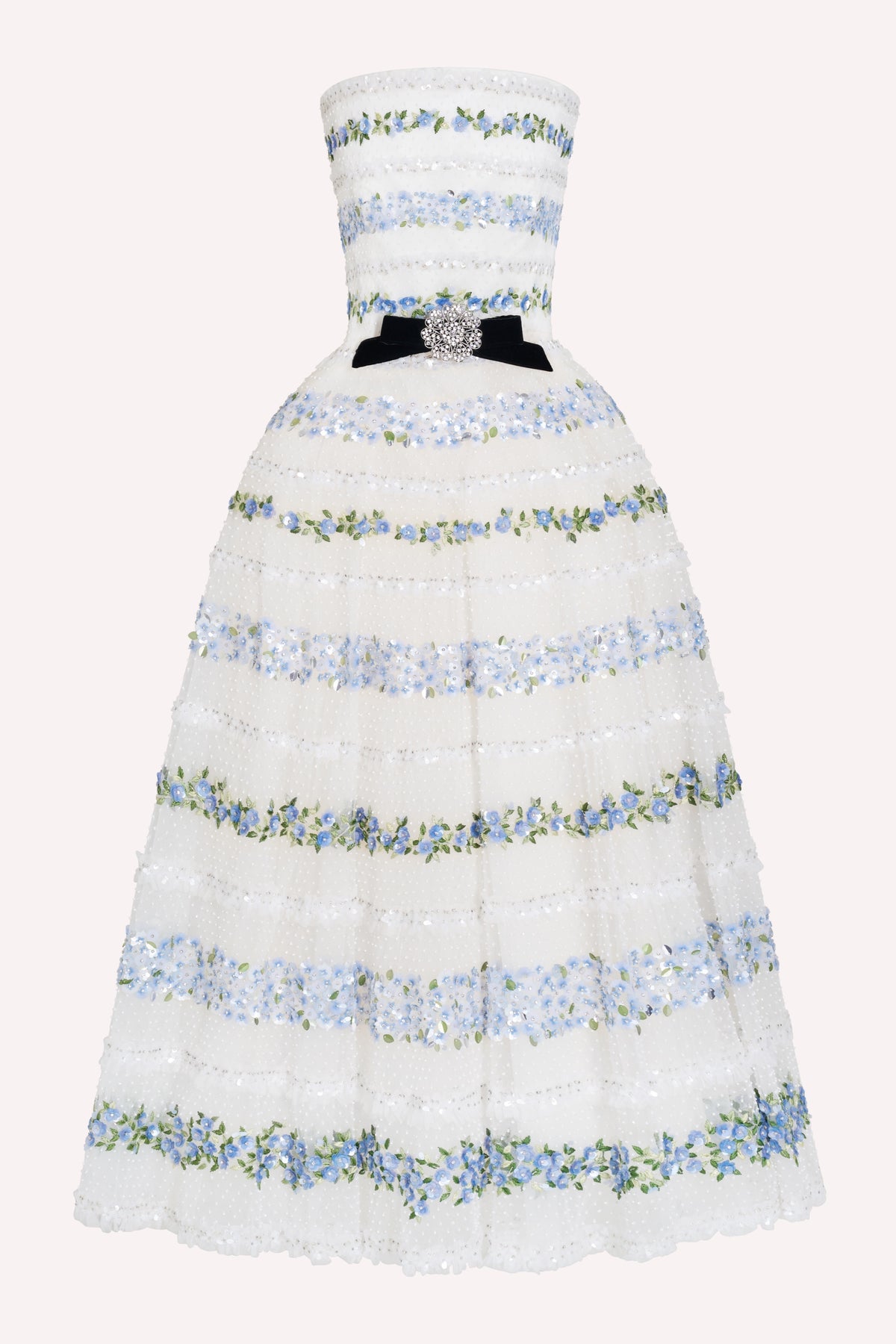AW26 Look 43 - White Embroidered Dress