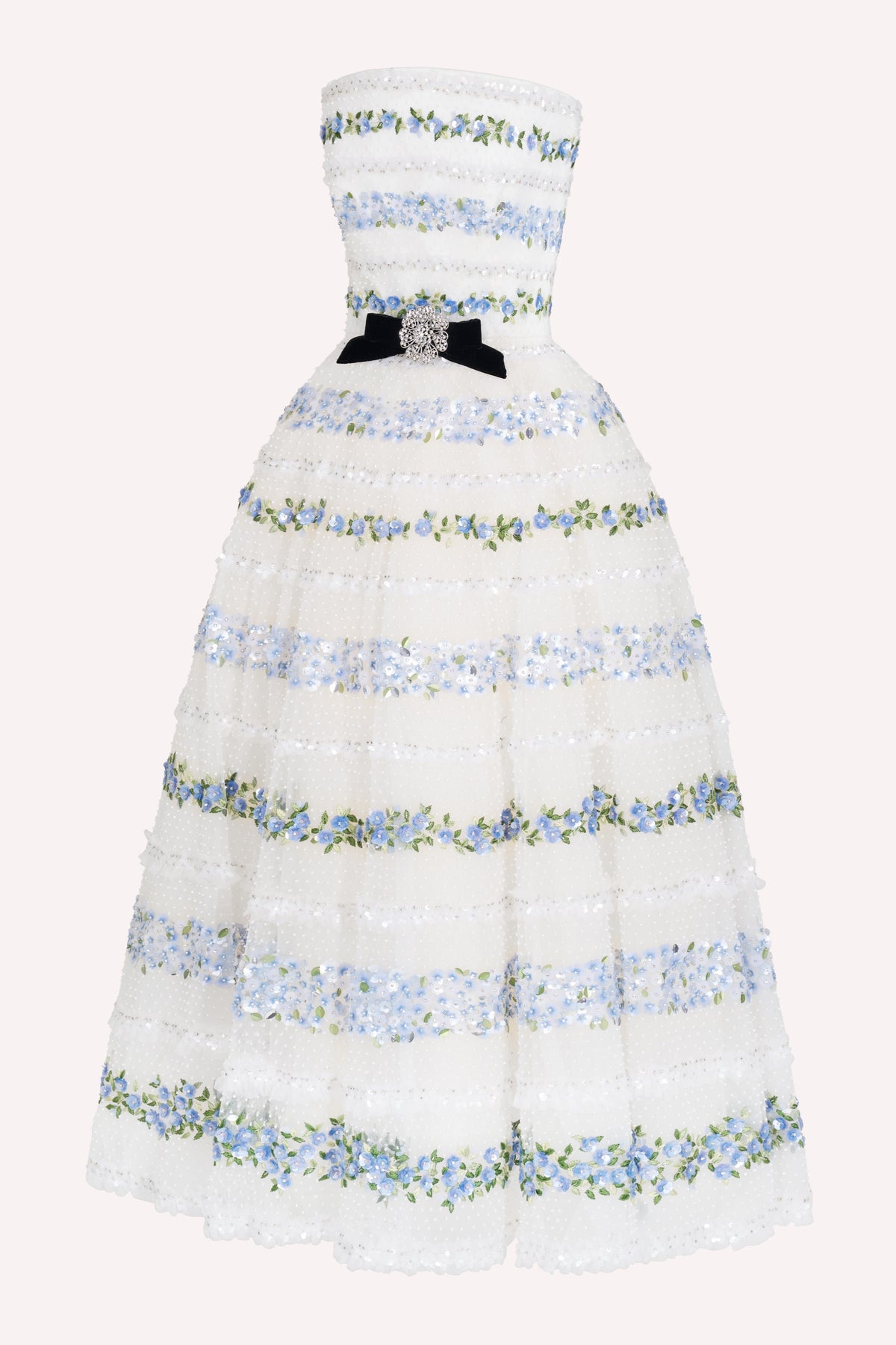 AW26 Look 43 - White Embroidered Dress