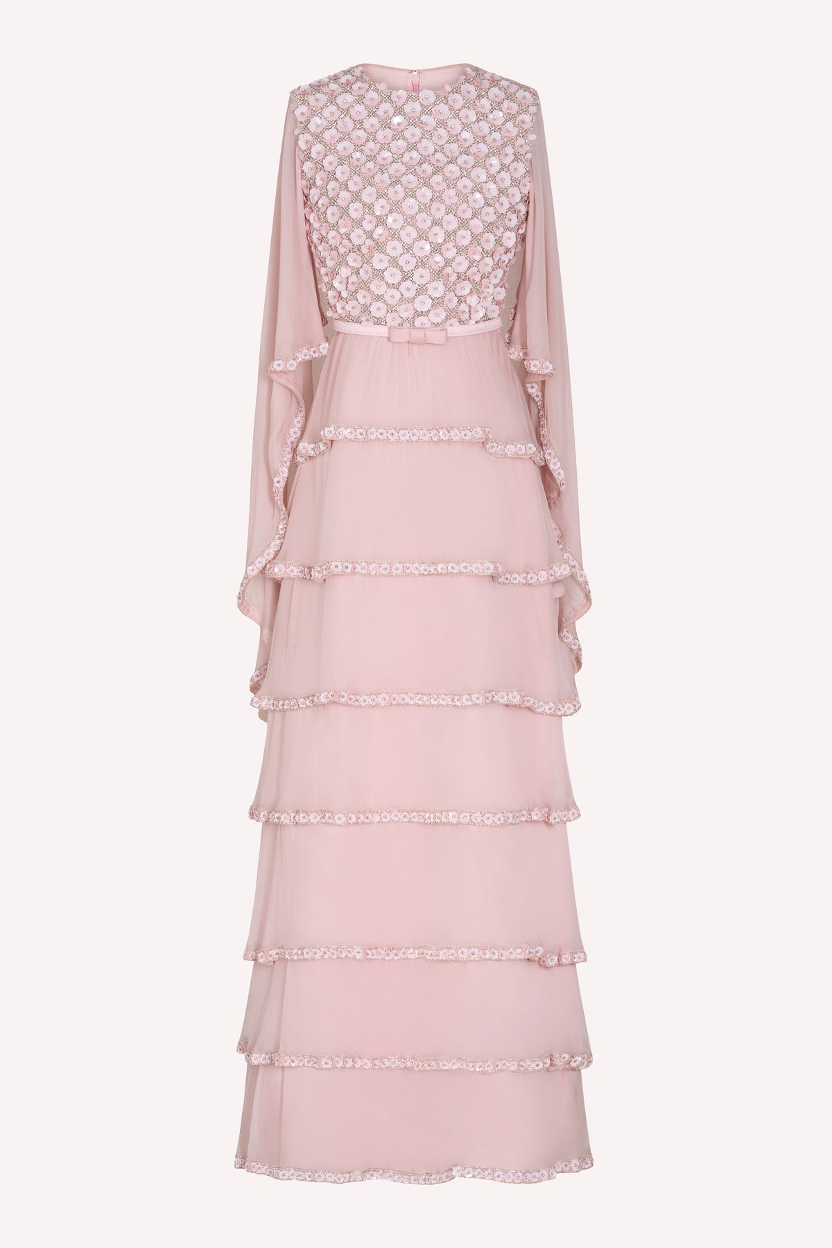 AW26 Look 14 - Pink Ruffle Gown