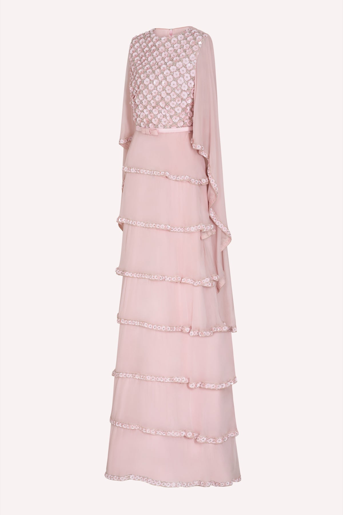 AW26 Look 14 - Pink Ruffle Gown
