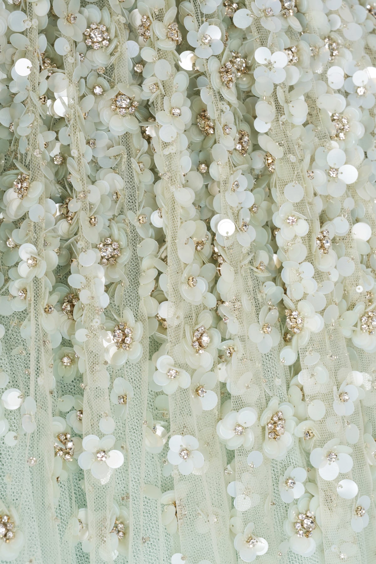 AW25 Look 25 - Mint Embroidered Dress