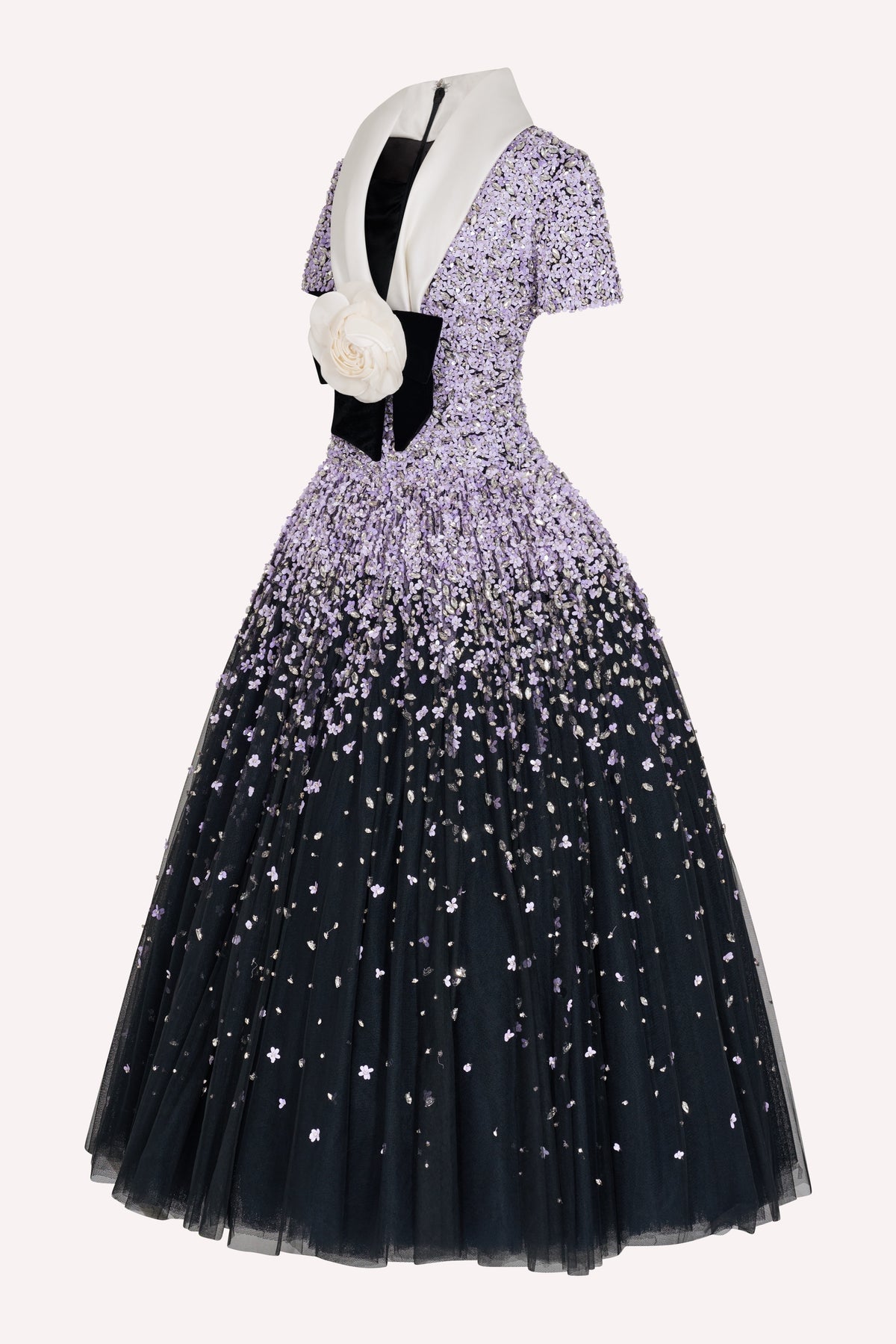 SS26 Look 23 - Lilac Embroidered Dress