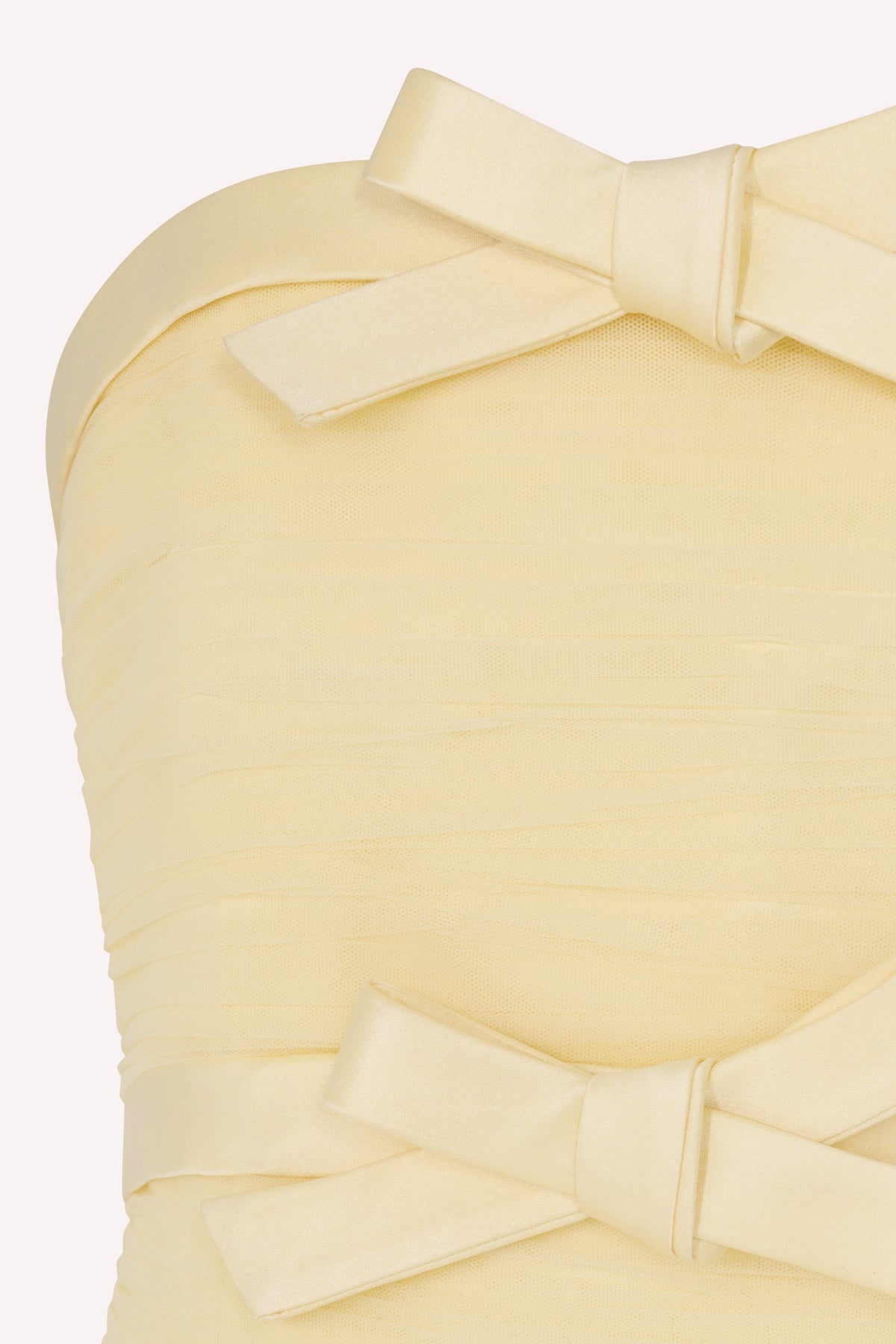 Three Bow Dress - Yellow/Yellow