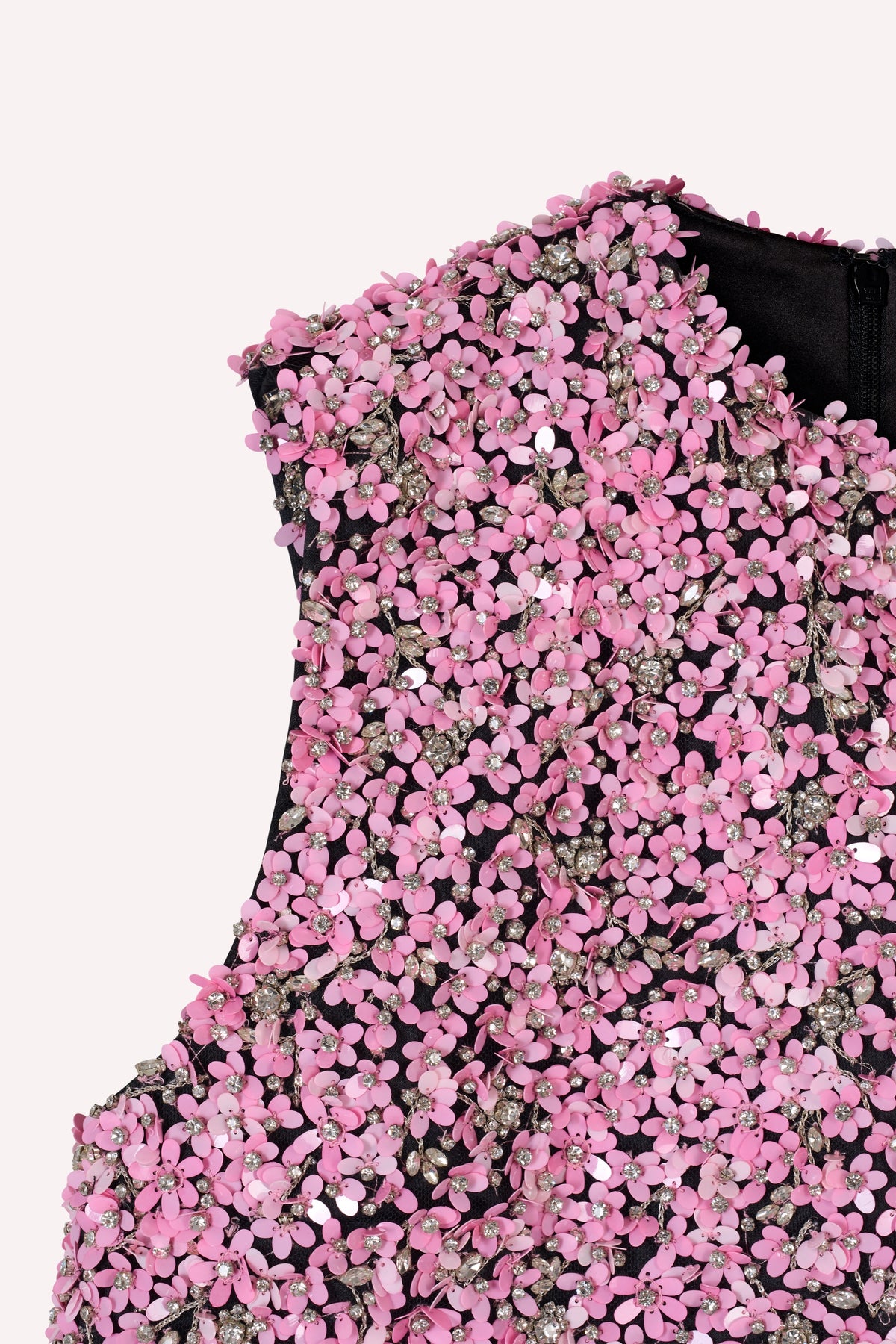AW24 Look 18 - Black/Pink Embroidered Dress